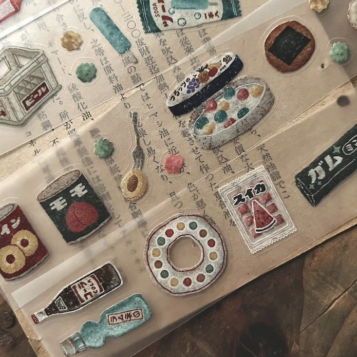 【Breezy Studio】Snack shop 3.5cm kiss-cut PET tape