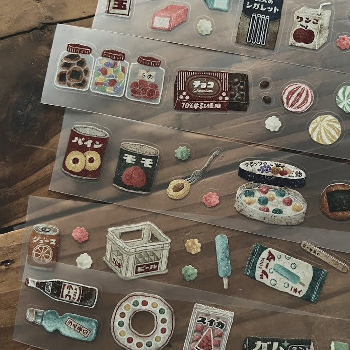【Breezy Studio】Snack shop 3.5cm kiss-cut PET tape