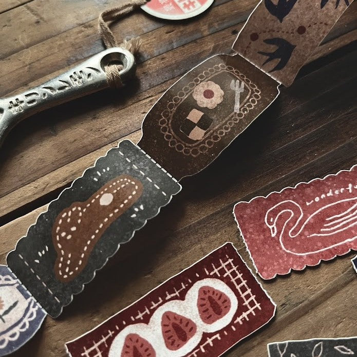 【Breezy Studio】Fabric tag 2.5cm die-cut tape