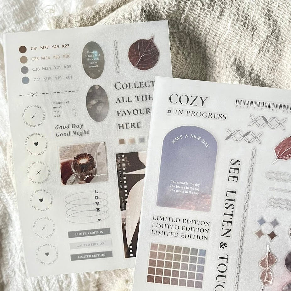 【Breezy Studio】COZY # in progress Vol.1 Print-on Sticker