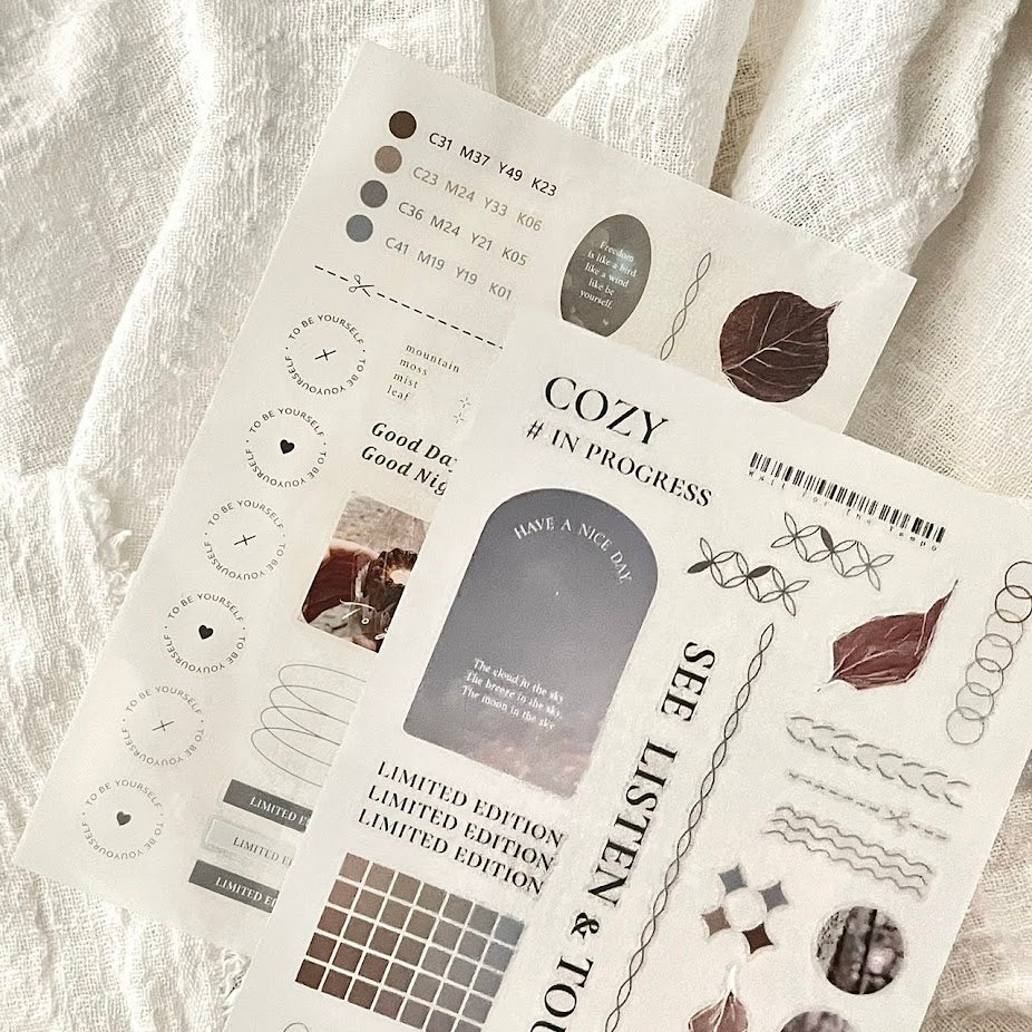 【Breezy Studio】COZY # in progress Vol.1 Print-on Sticker