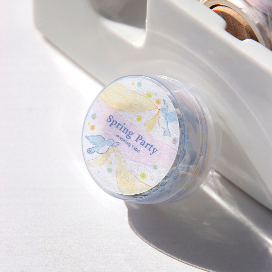 [BOKI] Die-cut Masking Tape- Spring Party - Bluebird Draping