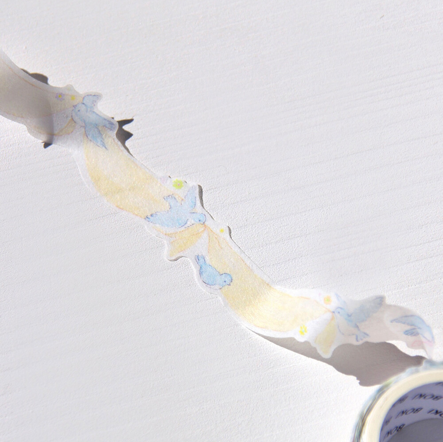 [BOKI] Die-cut Masking Tape- Spring Party - Bluebird Draping