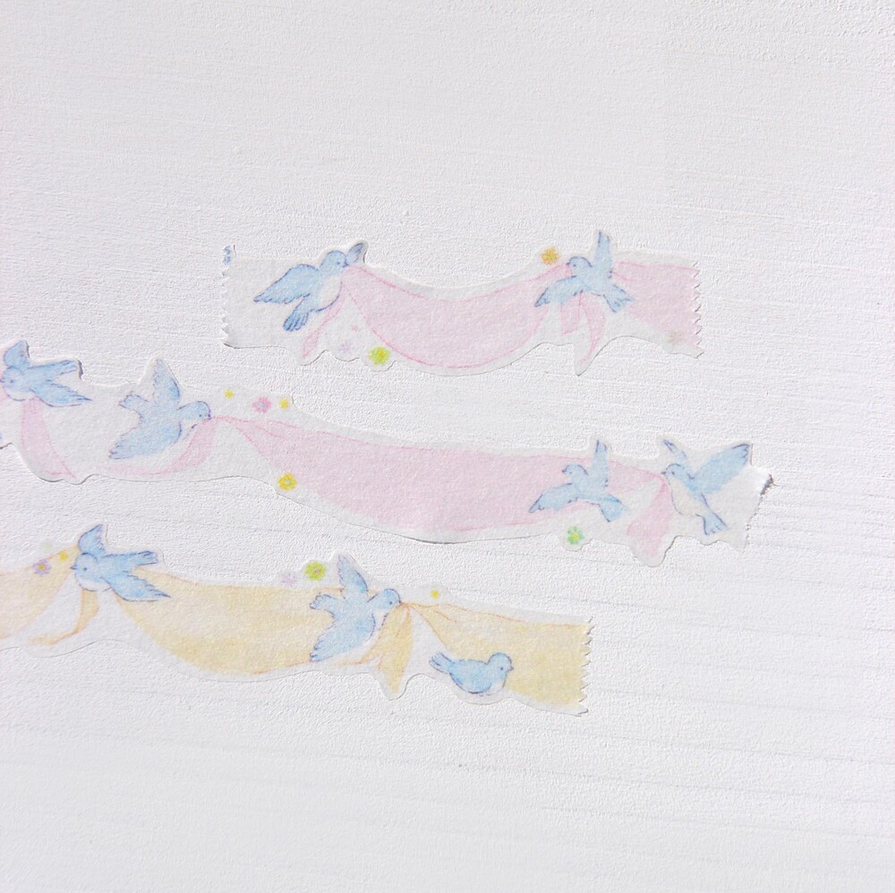 [BOKI] Die-cut Masking Tape- Spring Party - Bluebird Draping