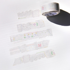 [BOKI] Die-cut Masking Tape- Patchwork - White Lace
