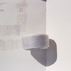 [BOKI] Die-cut Masking Tape- Patchwork - White Lace