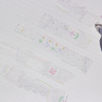 [BOKI] Die-cut Masking Tape- Patchwork - White Lace