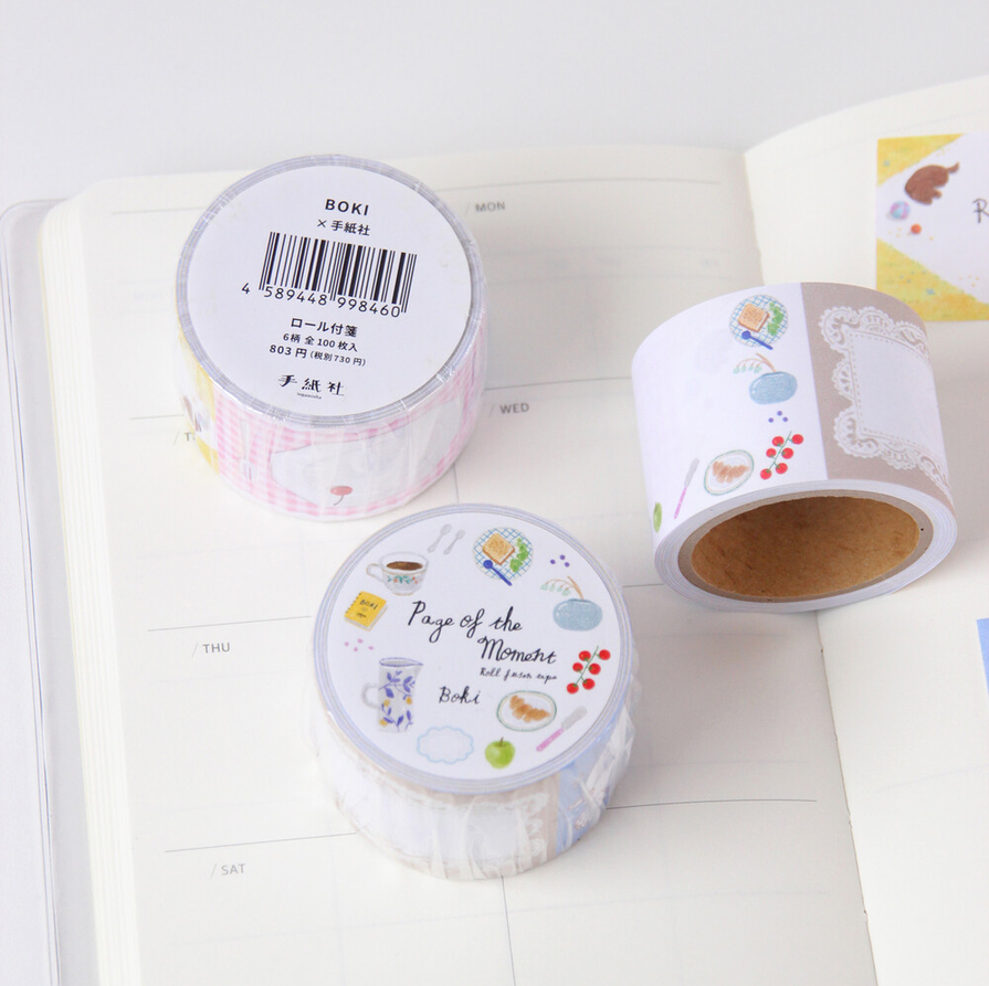 [BOKI x Tegamisha] Page of The Moment Roll Fusen Tape