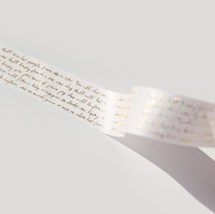 [BOKI] Masking Tape- Holy Bible Gold Foil - Christmas