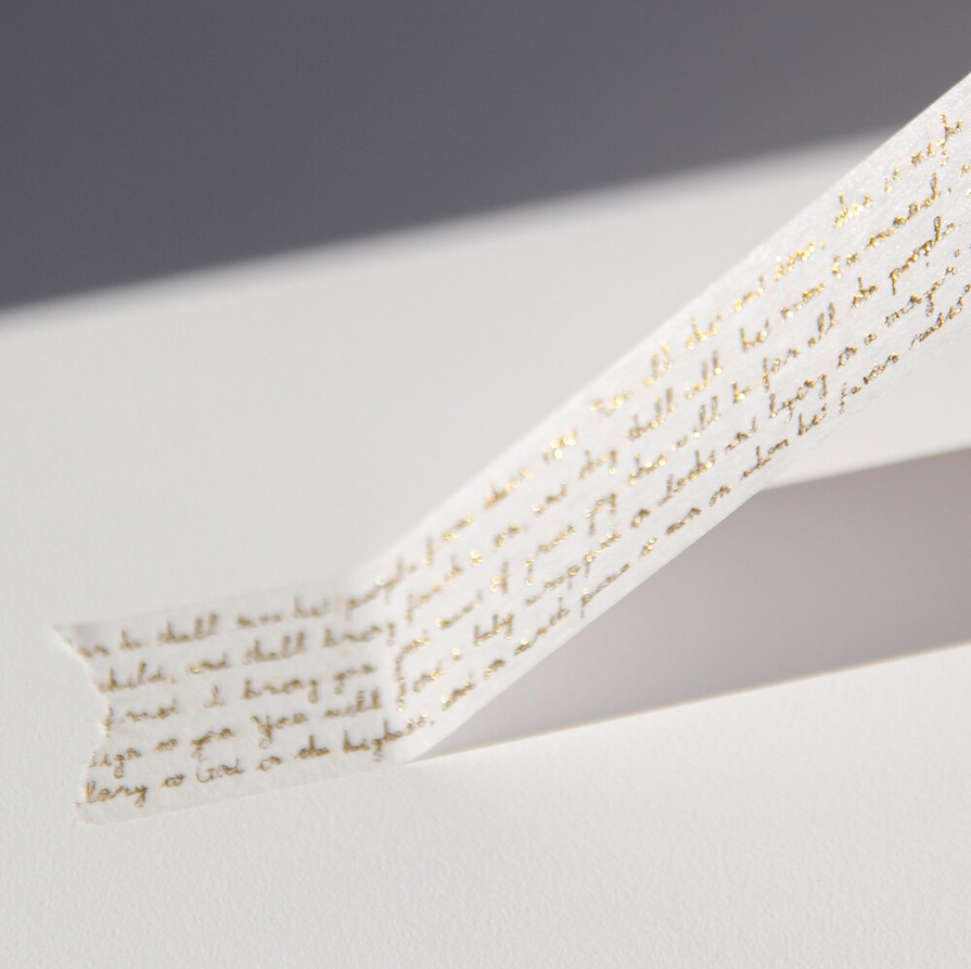 [BOKI] Masking Tape- Holy Bible Gold Foil - Christmas