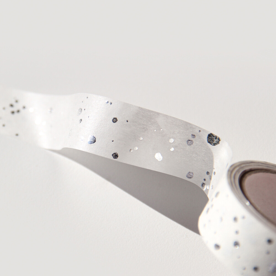 [BOKI]  Silver Foil Masking Tape- A Piece Of Glitter