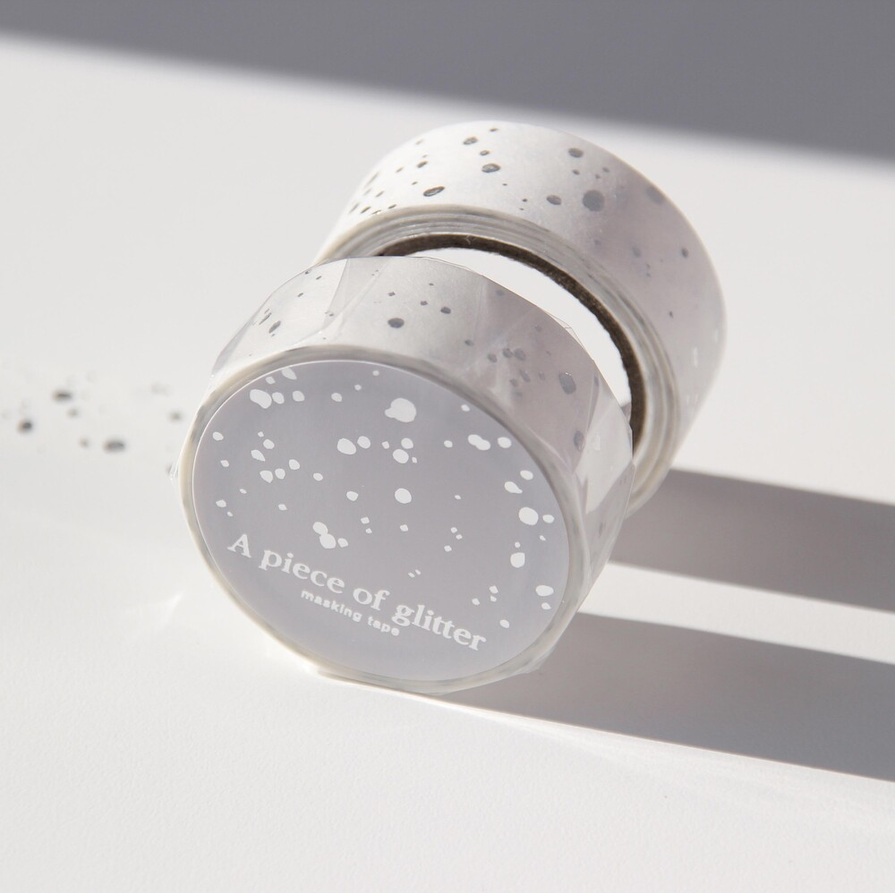 [BOKI]  Silver Foil Masking Tape- A Piece Of Glitter