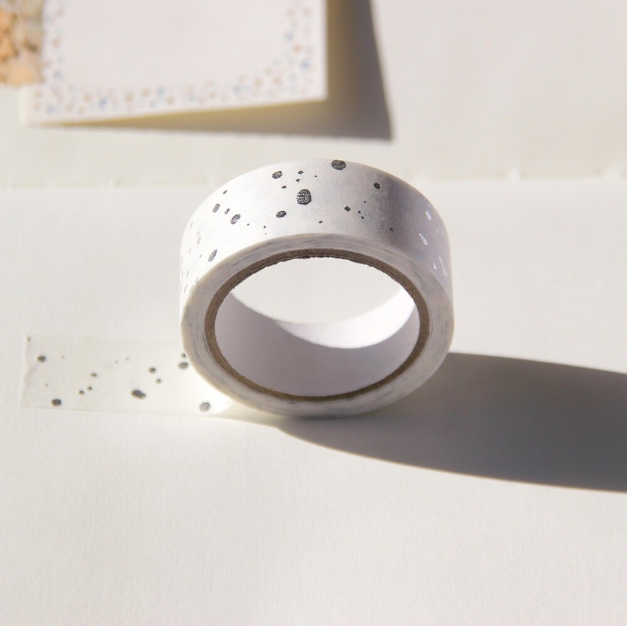 [BOKI]  Silver Foil Masking Tape- A Piece Of Glitter