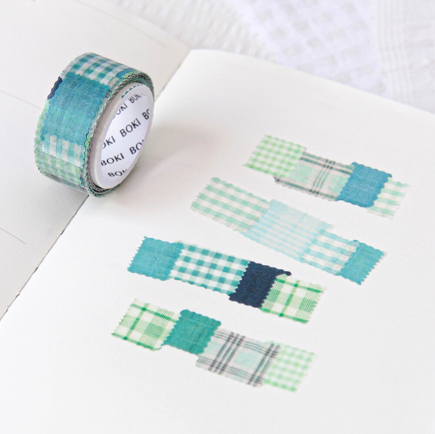 [BOKI] Die-cut Masking Tape- Swatch - Teal Green