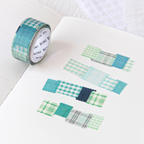 [BOKI] Die-cut Masking Tape- Swatch - Teal Green