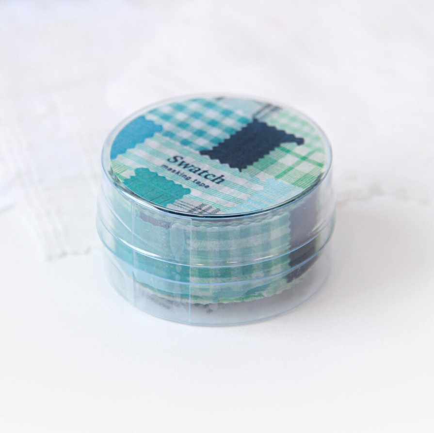 [BOKI] Die-cut Masking Tape- Swatch - Teal Green