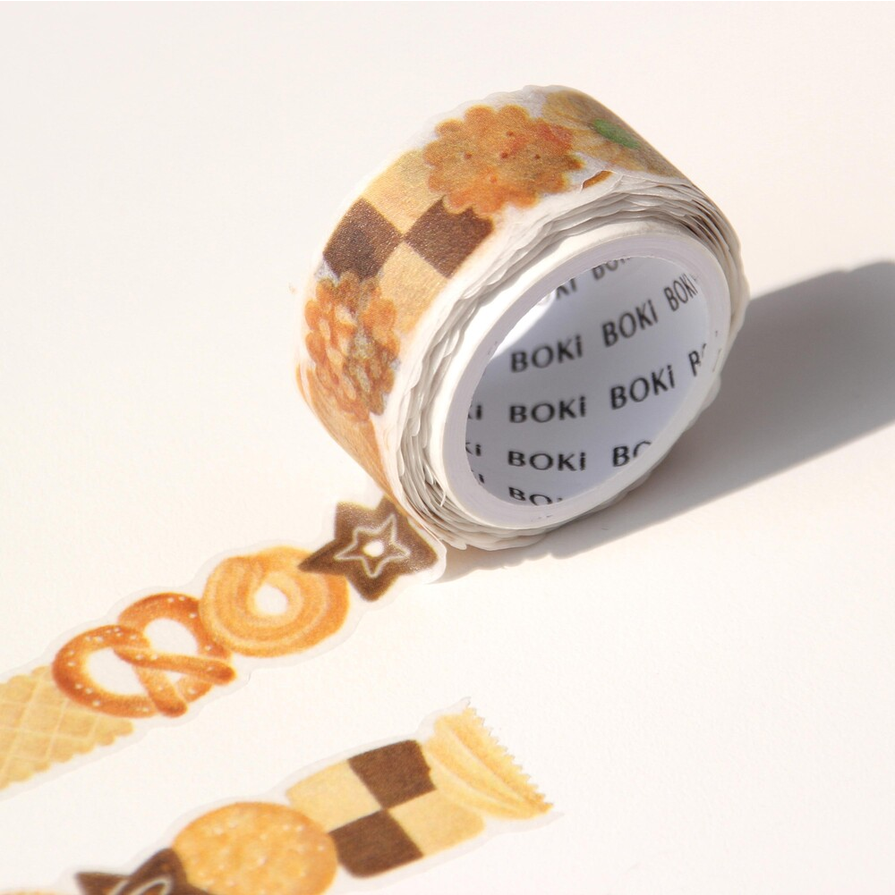 [BOKI] Die-cut Masking Tape- Biscuits
