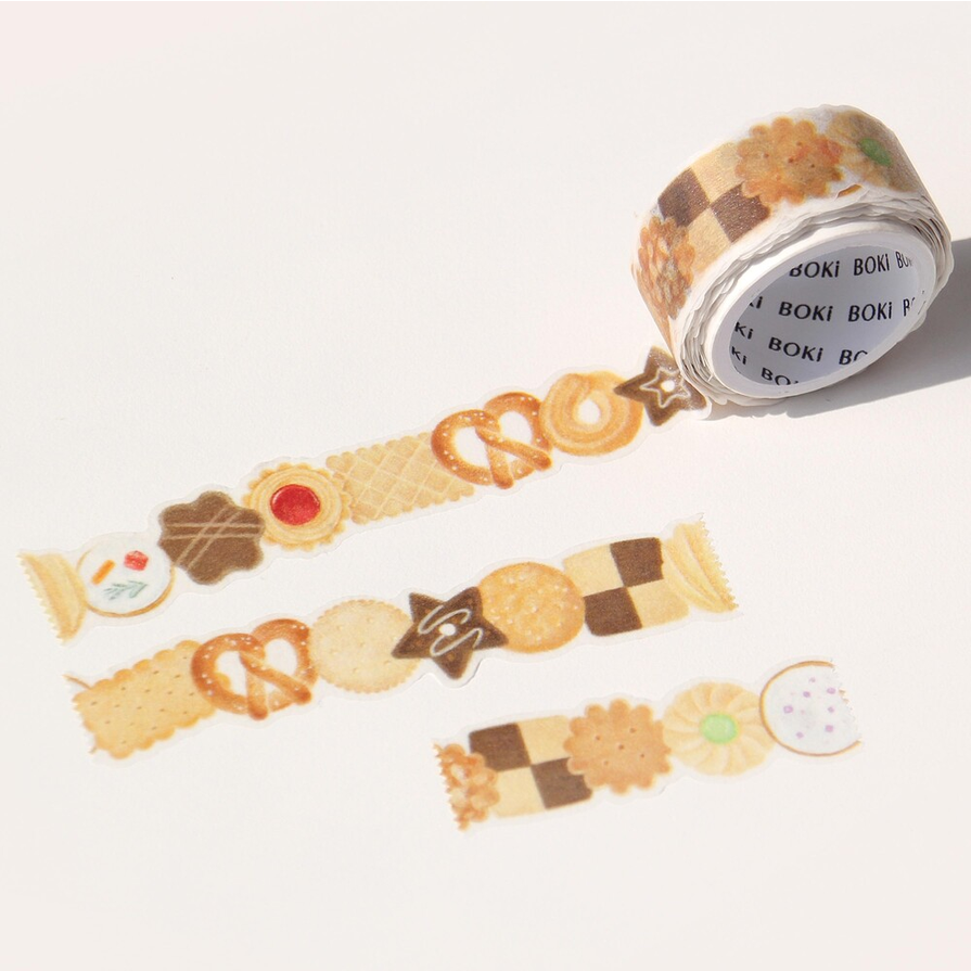 [BOKI] Die-cut Masking Tape- Biscuits