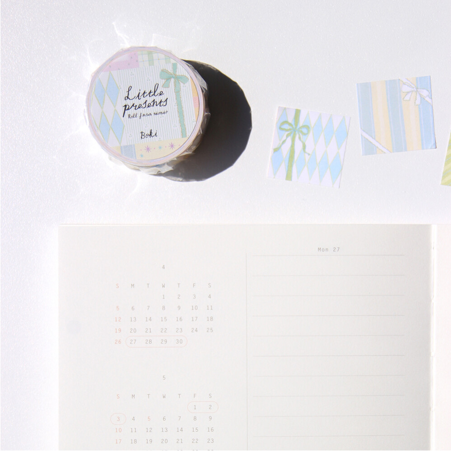 [BOKI x Tegamisha] Little Presents Roll Fusen Niconico Tape