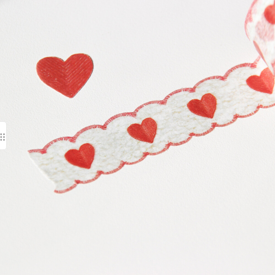 [BOKI] Die-cut Masking Tape- Heart Ribbon