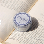 [BOKI] Masking Tape- Vintage Ribbon - Navy Dot