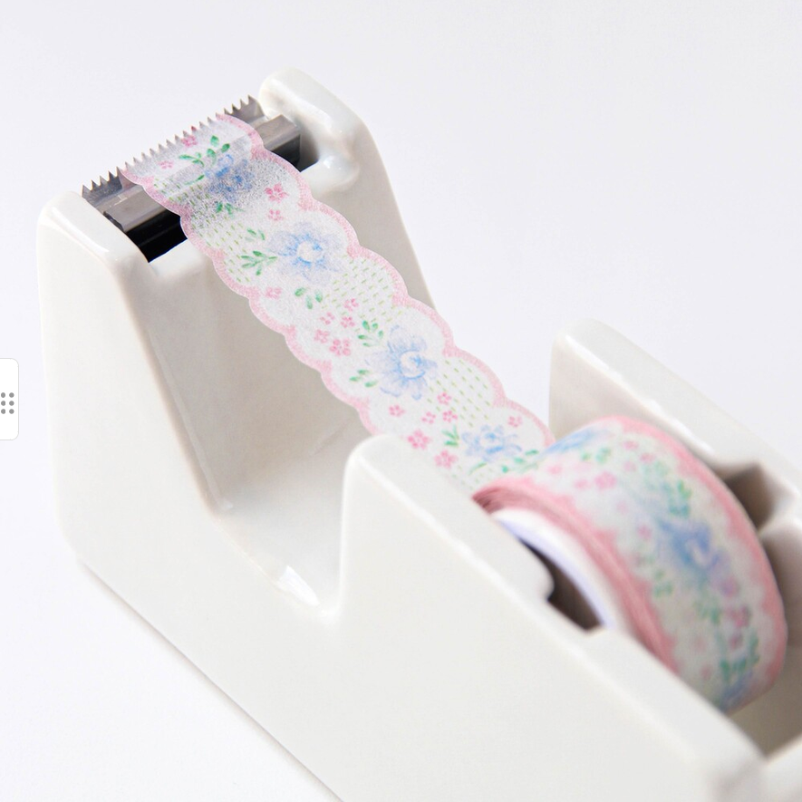 [BOKI] Die-cut Masking Tape- Flower Ribbon - Blue Peony