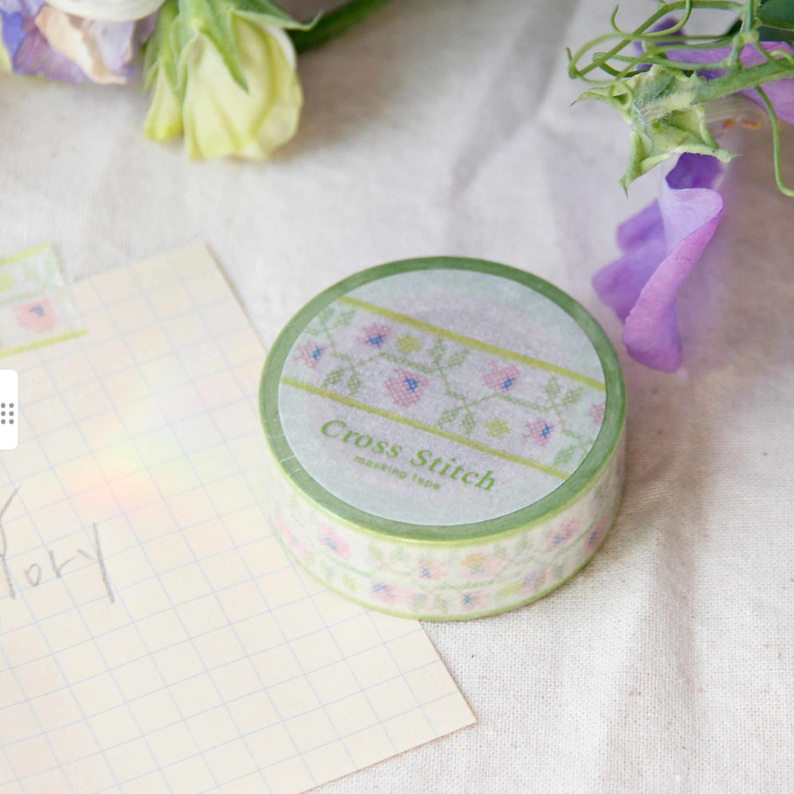 [BOKI] Masking Tape- Cross Stitch - Morning Glory