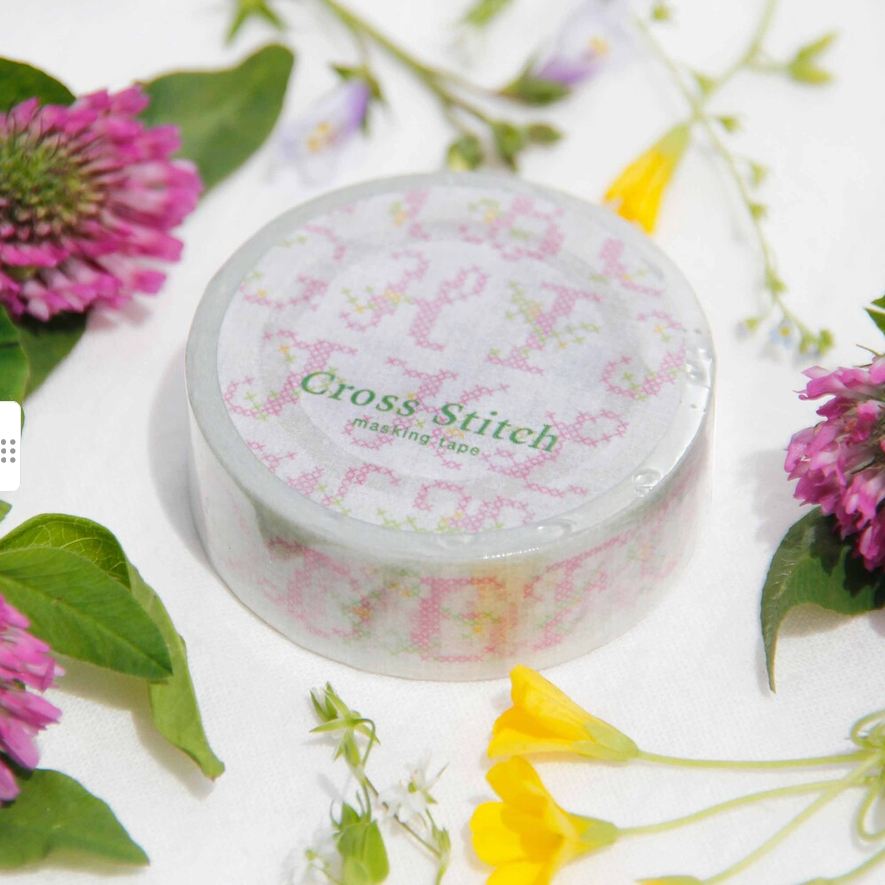 [BOKI] Masking Tape- Cross Stitch - Botanic Alphabet