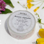 [BOKI] Masking Tape- Cross Stitch - Botanic Alphabet