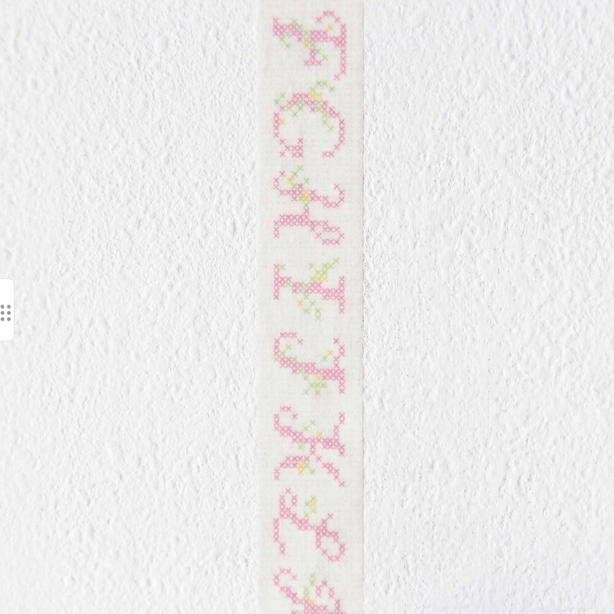 [BOKI] Masking Tape- Cross Stitch - Botanic Alphabet