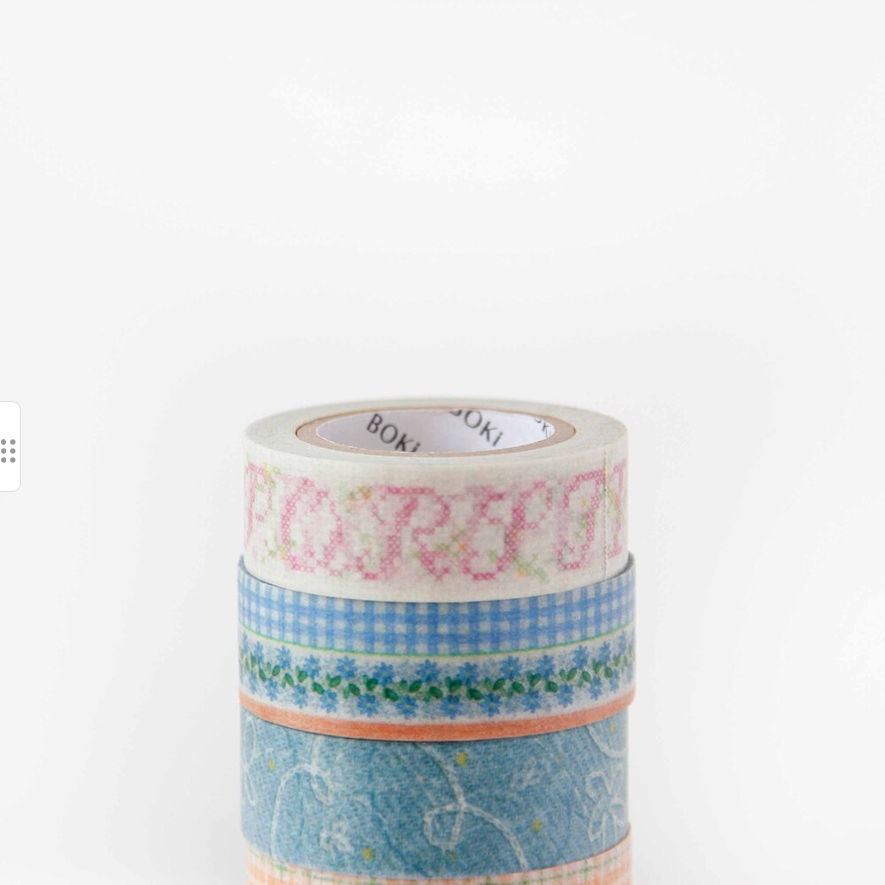[BOKI] Masking Tape- Cross Stitch - Botanic Alphabet