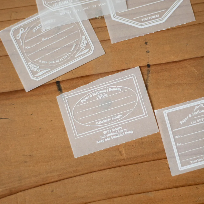 【LOI Design】Stationery Prescription Slip｜Tracing Paper Memo Pad