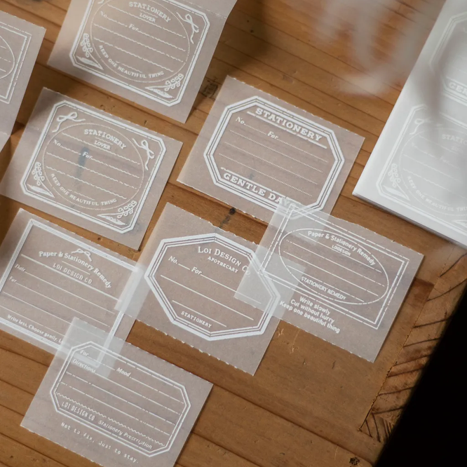 【LOI Design】Stationery Prescription Slip｜Tracing Paper Memo Pad