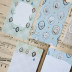 【LOI Design】Memo- Lily of the Valley Collection – Floral Plate Mini 5 Memo