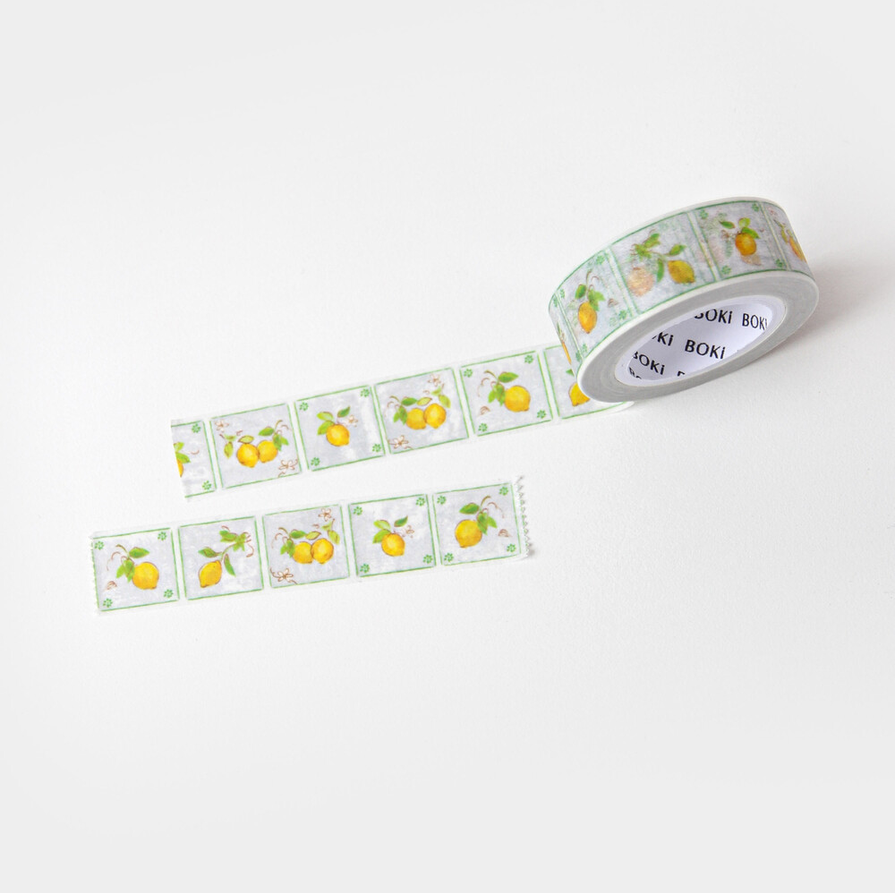 [BOKI]Masking Tape- Moroccan Tiles - Lemon Tree