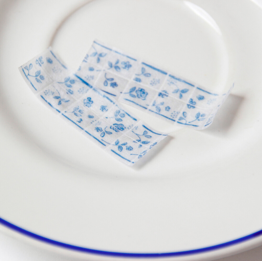 [BOKI]Masking Tape- Moroccan Tiles - Majorelle Blue