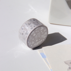 [BOKI]Washi Tape- Jacquard Silver Foil - Clover of Happiness