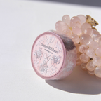 [BOKI]Washi Tape- Satin Ribbon Silver Foil - Blush Basket