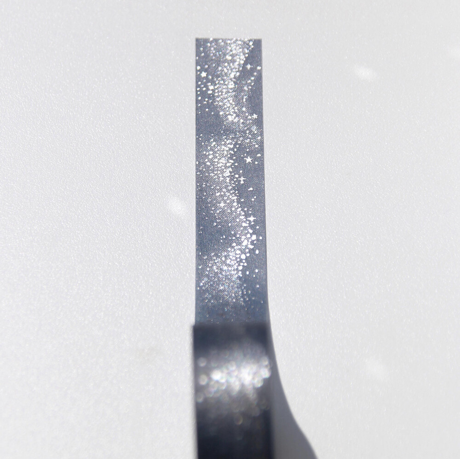 [BOKI] Washi Tape- Waves of Light Silver Foil