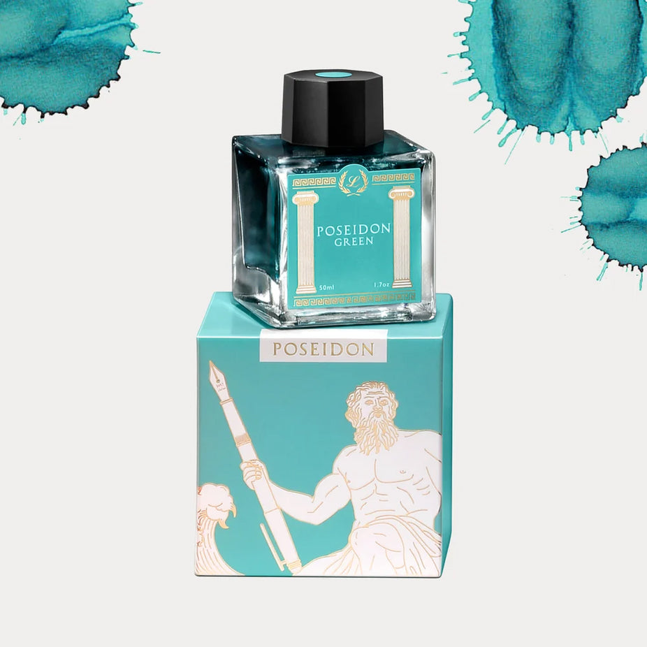 Laban- Greek Mythology I Fountain Pen Ink- Poseidon Green