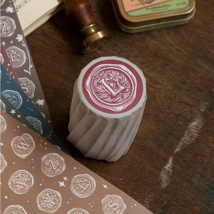【LOI Design】 A–Z Wax Seal Stickers-7cm Kiss-cut Tape