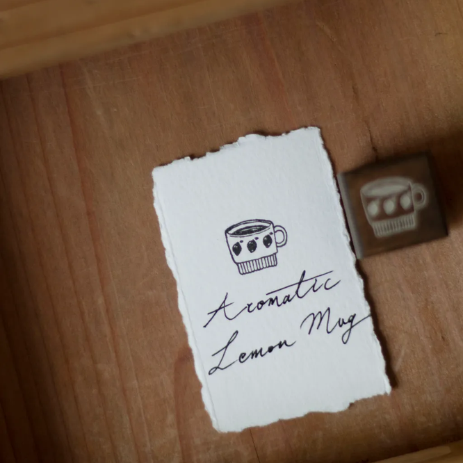 【LOI Design】Lemon Collection - Dyed Wood Stamp - Mug