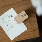【LOI Design】Wood Rubber Stamps - Lovely Hands Collection