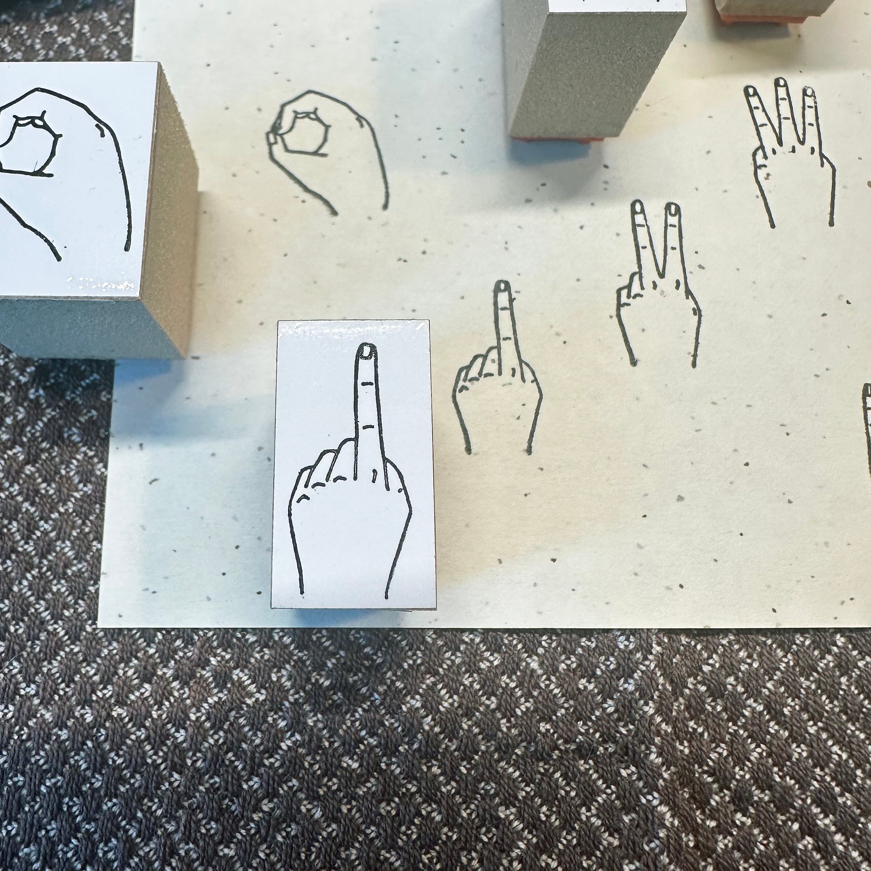 36 Sublo - Number by Hand Stamps