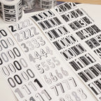 【Wanle Studio】Washi Sticker Roll - Long Number