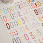 【Wanle Studio】Washi Sticker Roll - Long Number