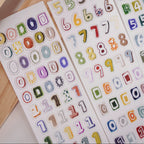 【Wanle Studio】Sticker Roll - Rainbow Numbers