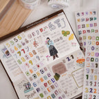 【Wanle Studio】Sticker Roll - Rainbow Numbers