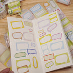【Wanle Studio】Sticker Roll - Tiny Rainbow Frames