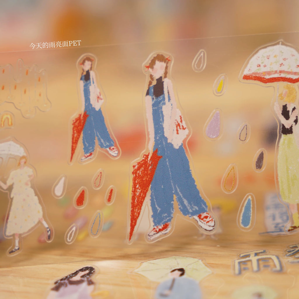 【Wanle Studio】Sticker Roll - Today's Rain